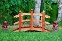 5 Foot Span Curved Double Rail Garden Bridge