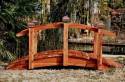 8 Foot Span Curved Single Rail Garden Bridge
