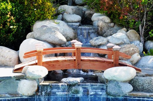 8 Foot Short Post Garden Bridges