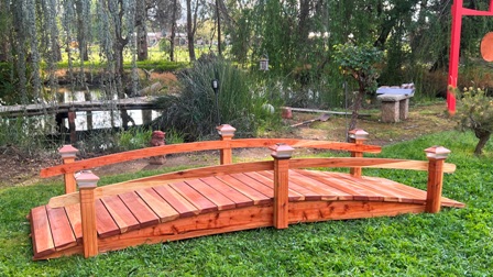 14 Foot Short Post Garden Bridges