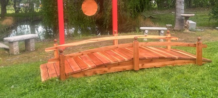 14 Foot Short Post Garden Bridges