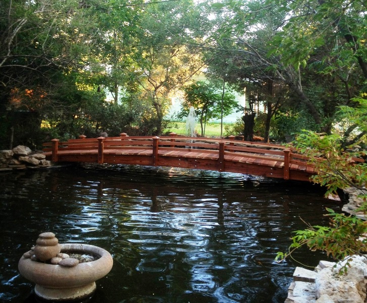 20 Foot Short Post Garden Bridges