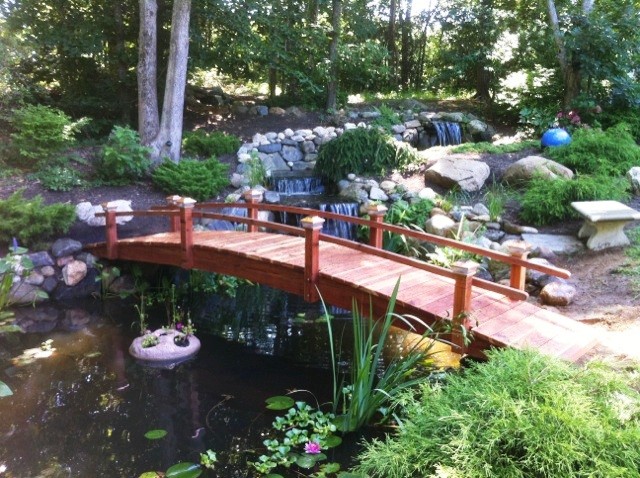 20 Foot Short Post Garden Bridges
